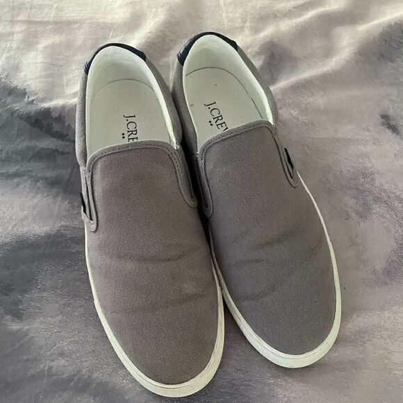J. Crew Explorer Canvas Slip-On Sneakers Men’s Size 8 - Picture 1 of 7